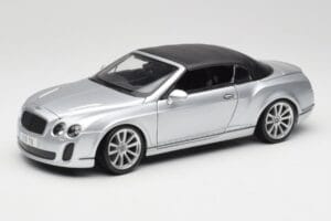 Bentley Continental Supersports Kabriolett 1. Põlvkond Hõbedane Bburago 1:18 18-11037S Metall