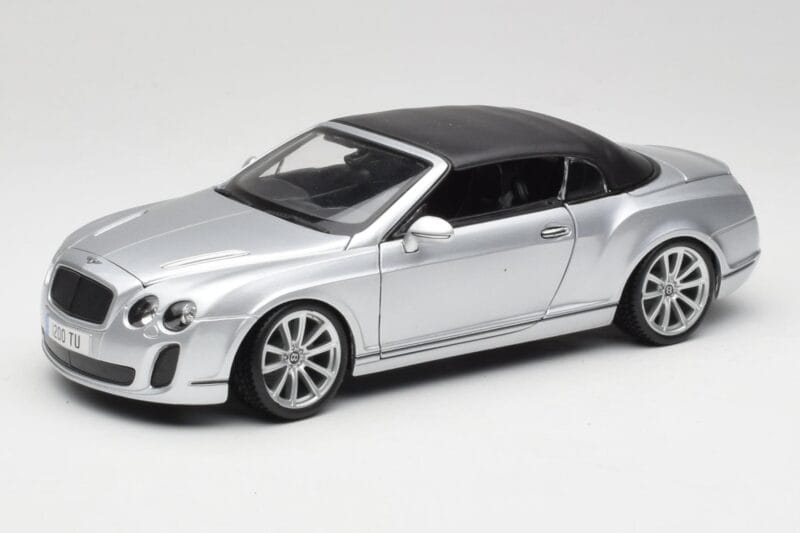 Bentley Continental Supersports Kabriolett 1. Põlvkond Hõbedane Bburago 1:18 18-11037S Metall