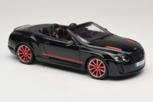 Bentley Continental Supersports ISR Kabriolett Must Punaste Velgedega Bburago 1:18 18-11035 Metall - pilt 6/8