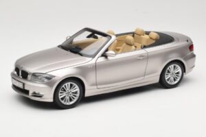 BMW 1 Series E88 Kabriolett Mineral Silver Metallic Kyosho 1:18 80430427020 Metall