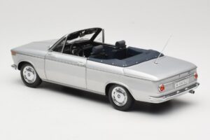 BMW 1600 Kabriolett Hõbedane Minichamps 1:18 80430145819 Metall - pilt 7/8