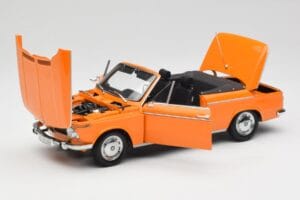BMW 1600 Kabriolett Oranž Minichamps 1:18 100021030-O Metall - pilt 2/8