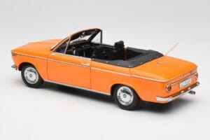 BMW 1600 Kabriolett Oranž Minichamps 1:18 100021030-O Metall - pilt 7/8