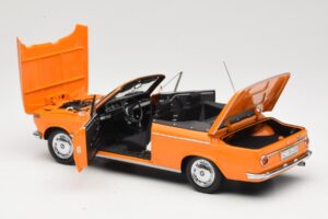 BMW 1600 E10 Kabriolett Oranž Minichamps 1:18 100021030 Metall - pilt 5/8