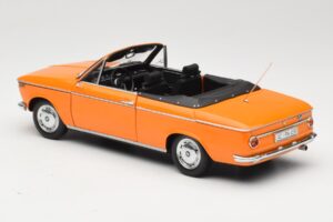 BMW 1600 E10 Kabriolett Oranž Minichamps 1:18 100021030 Metall - pilt 7/8