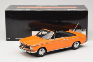 BMW 1600 E10 Kabriolett Oranž Minichamps 1:18 100021030 Metall - pilt 8/8