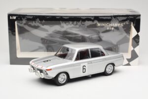 BMW 1800 TiSA #6 J. Munaron / K. Eppelein 24 Hours of Spa 1965 Minichamps 1:18 155652906 Metall - pilt 6/6