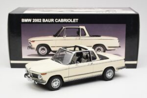 BMW 2002 Baur Kabriolett E10 Chamonix Valge AUTOart 1:18 70532 Metall - pilt 8/8