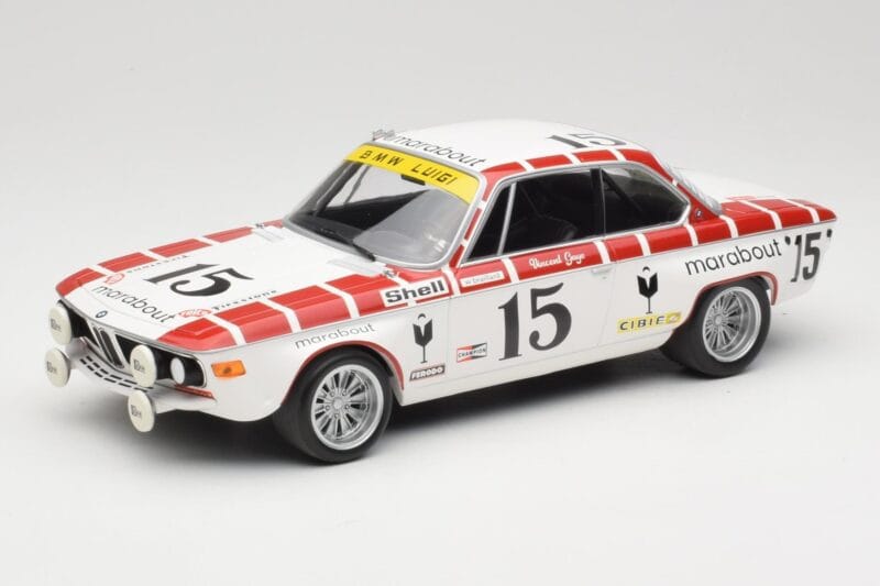 BMW 2800 CS E9 #15 Team Marabout Gaye / S. Braillard 24 Hours of Spa 1972 Minichamps 1:18 155722715 Metall