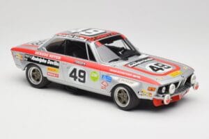 BMW 2800 CS E9 #49 Team Schnitzer G. Herzog / H. Heyer 24 Hours of Spa 1972 Minichamps 1:18 155722749 Metall - pilt 4/6