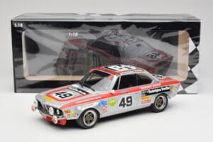 BMW 2800 CS E9 #49 Team Schnitzer G. Herzog / H. Heyer 24 Hours of Spa 1972 Minichamps 1:18 155722749 Metall - pilt 6/6