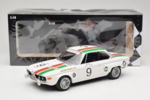 BMW 2800 CS E9 #9 Castrol BMW T. Moorkens / E. Haxhe 24 Hours of Spa 1971 Minichamps 1:18 155712709 Metall - pilt 6/6