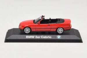 BMW 3 Series E30 Kabriolett Punane Minichamps 1:43 80429421500 Metall