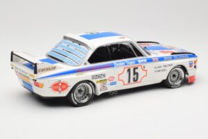 BMW 3.0 CSL E9 #15 BMW Alpina J. Peltier / H. Menzel 24 Hours of Spa 1973 Minichamps 1:18 155732695 Metall - pilt 2/6