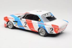 BMW 3.0 CSL E9 #2 Luigi Racing A. de Fierlant / P. Xhenceval Winners 24 Hours of Spa 1975 Minichamps 1:18 155752602 Metall - pilt 5/6