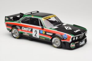 BMW 3.0 CSL E9 #2 Luigi Racing J-M. de Wael / A. de Fierlant Winners GP Nurburgring 1976 Minichamps 1:18 155762502 Metall - pilt 4/6