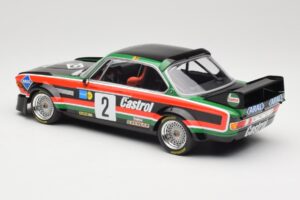 BMW 3.0 CSL E9 #2 Luigi Racing J-M. de Wael / A. de Fierlant Winners GP Nurburgring 1976 Minichamps 1:18 155762502 Metall - pilt 5/6