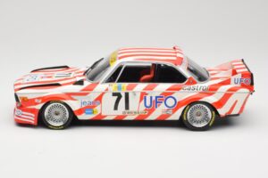 BMW 3.0 CSL E9 #71 Luigi Racing P. Xhenceval / J. Dieudonné 24 Hours of Le Mans 1977 Minichamps 1:18 155772571 Metall - pilt 3/6