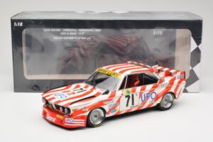 BMW 3.0 CSL E9 #71 Luigi Racing P. Xhenceval / J. Dieudonné 24 Hours of Le Mans 1977 Minichamps 1:18 155772571 Metall - pilt 6/6
