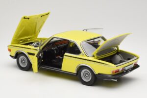 BMW 3.0 CSL E9 Kollane Minichamps 1:18 80430137980 Metall - pilt 5/8