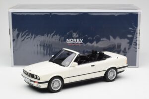BMW 325i E30 Kabriolett Alpine Valge Norev 1:18 183213 Metall - pilt 6/6