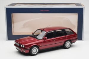 BMW 325i E30 Touring Punane Metallic Norev 1:18 183218 Metall - pilt 6/6