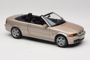 BMW 328i E46 Kabriolett Sand Beige Metallic Kyosho 1:18 80430009756 Metall - pilt 7/9