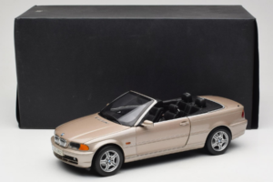 BMW 328i E46 Kabriolett Sand Beige Metallic Kyosho 1:18 80430009756 Metall - pilt 9/9