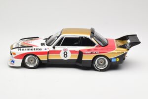 BMW 3.5 CSL E9 Hermetite #8 J. Fitzpatrick / T. Walkinshaw 1000 km Nurburgring 1976 Minichamps 1:18 155762608 Metall - pilt 3/6