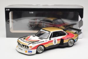 BMW 3.5 CSL E9 Hermetite #8 J. Fitzpatrick / T. Walkinshaw 1000 km Nurburgring 1976 Minichamps 1:18 155762608 Metall - pilt 6/6