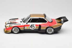BMW 3.5 CSL E9 #45 Hermetite T. Walkinshaw / J. Fitzpatrick 24 Hours of Le Mans 1976 Minichamps 1:18 155762645 Metall - pilt 3/6