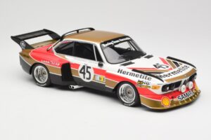 BMW 3.5 CSL E9 #45 Hermetite T. Walkinshaw / J. Fitzpatrick 24 Hours of Le Mans 1976 Minichamps 1:18 155762645 Metall - pilt 4/6