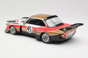 BMW 3.5 CSL E9 #45 Hermetite T. Walkinshaw / J. Fitzpatrick 24 Hours of Le Mans 1976 Minichamps 1:18 155762645 Metall - pilt 5/6