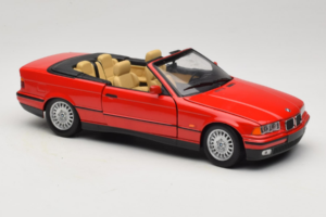 BMW 3 Series E36 Kabriolett Punane UT Models 1:18 BMW005 Metall - pilt 6/8