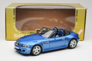 BMW Z3 E36 M Roadster Estoril Blue Bburago 1:18 3349-M1 Metall - pilt 8/8