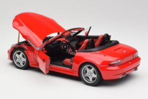 BMW Z3 E36 M Roadster Imola Punane UT Models 1:18 20411 Metall - pilt 5/8