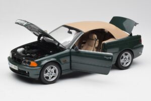 BMW 3 E46 Kabriolett Roheline Kyosho 1:18 80430009757 Metall - pilt 2/8