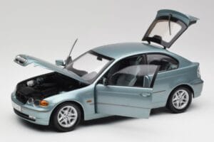 BMW 325Ti E46 Compact Helesinine Metallik Kyosho 1:18 80430024439 Metall - pilt 2/8