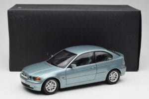 BMW 325Ti E46 Compact Helesinine Metallik Kyosho 1:18 80430024439 Metall - pilt 8/8
