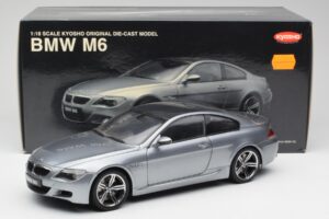 BMW M6 E63 Silver Hall Kyosho 1:18 08703GR Metall - pilt 8/8