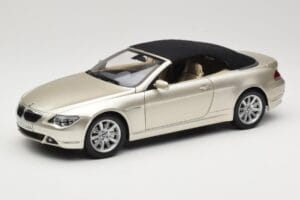 BMW 6 Series E64 Cabriolet Mineral Silver Metallic Kyosho 1:18 80430153437 Metall - pilt 3/9