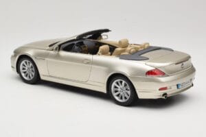 BMW 6 Series E64 Cabriolet Mineral Silver Metallic Kyosho 1:18 80430153437 Metall - pilt 8/9