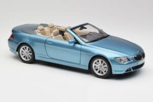 BMW 6 E64 Kabriolett Helesinine Kyosho 1:18 80430153440 Metall - pilt 6/8