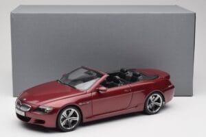 BMW M6 E64 Kabriolett Punane Kyosho 1:18 80430417423 Metall - pilt 8/8