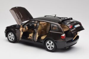 BMW X3 E83 3.0d Tumepruun Metallic Kyosho 1:18 80430300736 Metall - pilt 5/8