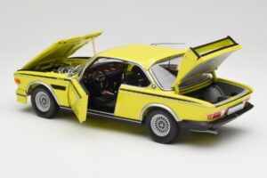 BMW 3.0 CSL E9 Kollane Minichamps 1:18 180029028 Metall - pilt 5/8