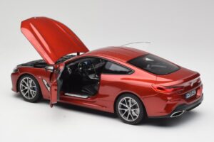 BMW M850i G15 Oranž Metallic Norev 1:18 183285 Metall - pilt 5/8