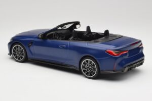 BMW M4 G82 Kabriolett Frozen Portimao Blue Minichamps 1:18 155021030 Metall - pilt 5/6