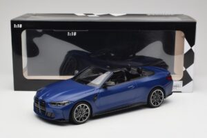 BMW M4 G82 Kabriolett Frozen Portimao Blue Minichamps 1:18 155021030 Metall - pilt 6/6