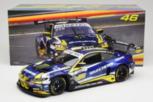 BMW M4 GT3 G82 #46 A. Farfus / V. Rossi Team WRT 24 Hours of Spa 2023 Minichamps 1:18 113232646 Metall - pilt 8/8